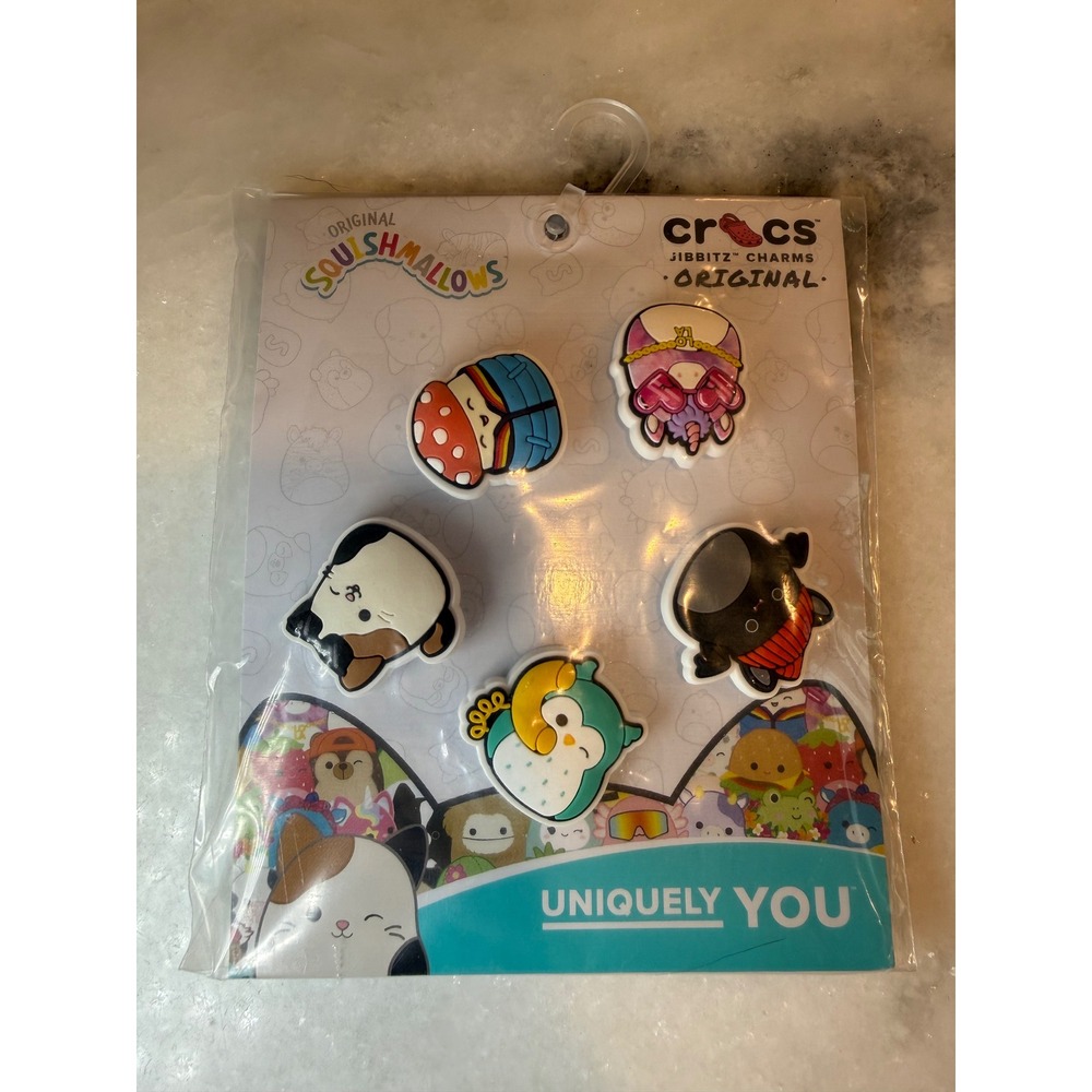 Crocs Jibbitz Charms Unisex OS Multicolor Squishmallows 5-Pack Shoe Accessories